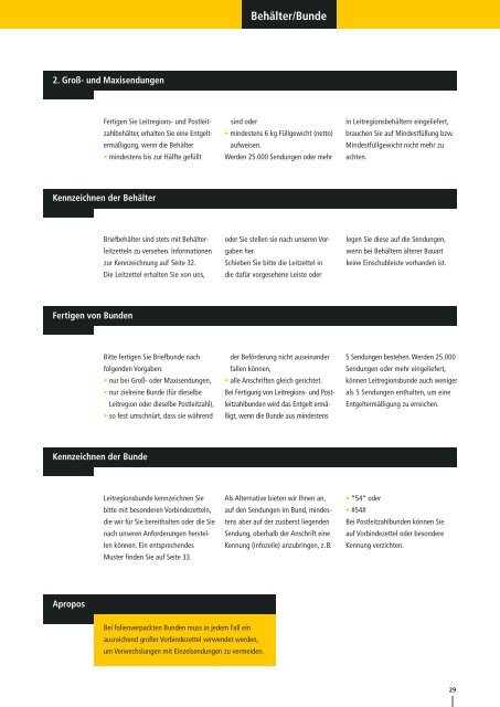 Infopost, Infobrief und Kataloge national. - ab 4,5 Cent/Stück