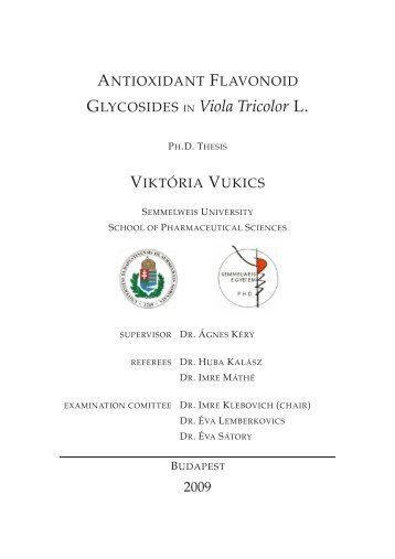 GLYCOSIDES IN Viola Tricolor L.