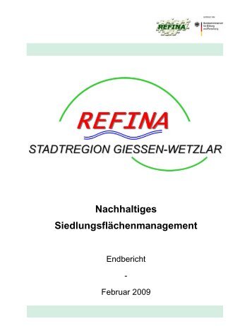 Nachhaltiges Siedlungsflächenmanagement - Refina