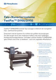 Falz-/Kuvertiersysteme FastPac™ DI900/DI950 - Pitney Bowes ...
