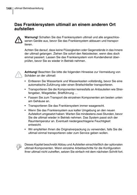 ultimail Betriebsanleitung Deutschland - GeWi.Tec GmbH