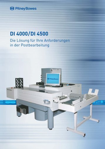 DI 4000 / DI 4500 - Pitney Bowes Deutschland GmbH