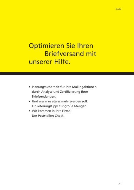 Automationsfähige Briefsendungen - Deutsche Post