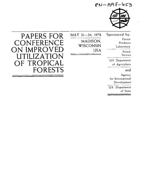 conference on improved utilization of tropical forests - (PDF, 101 mb ...