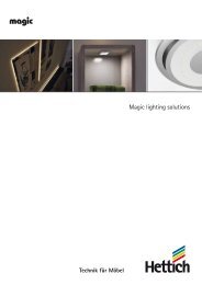 Magic lighting solutions - Hettich