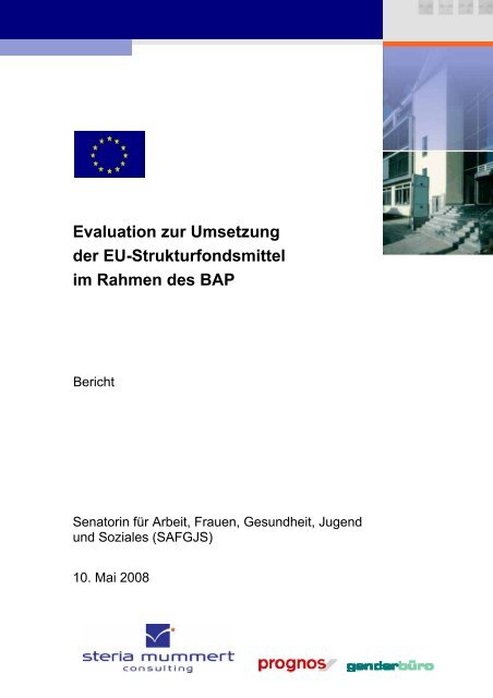 Evaluation zur Umsetzung der EU-Strukturfondsmittel im Rahmen ...