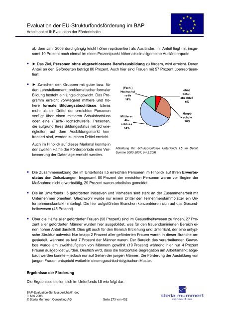 Evaluation zur Umsetzung der EU-Strukturfondsmittel im Rahmen ...