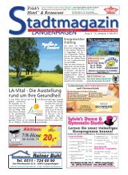 Stadtmagazin Langenhagen, Ausgabe 8 vom 5. Mai 2011