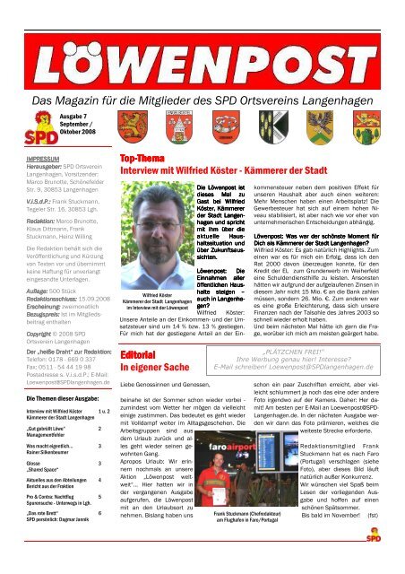 Löwenpost Ausgabe 7.pub - SPD-Langenhagen