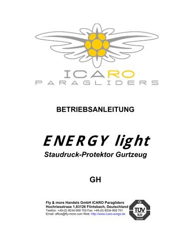 I. Dein ENERGY light - ICARO paragliders