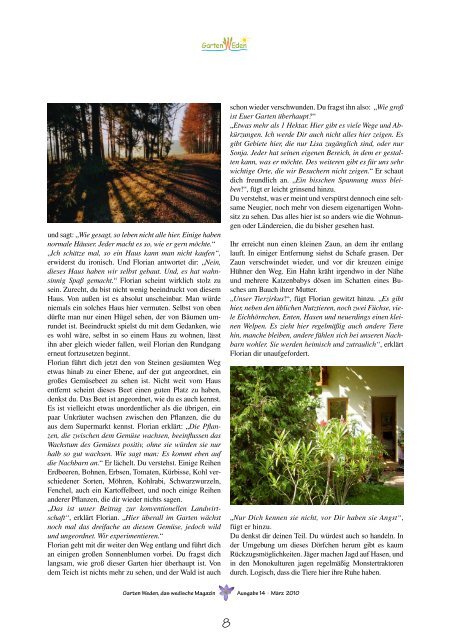 Das wedische Magazin . März 2010 - Garten Weden