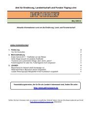 Amt für Ernährung, Landwirtschaft und Forsten Töging a.Inn 06/2011