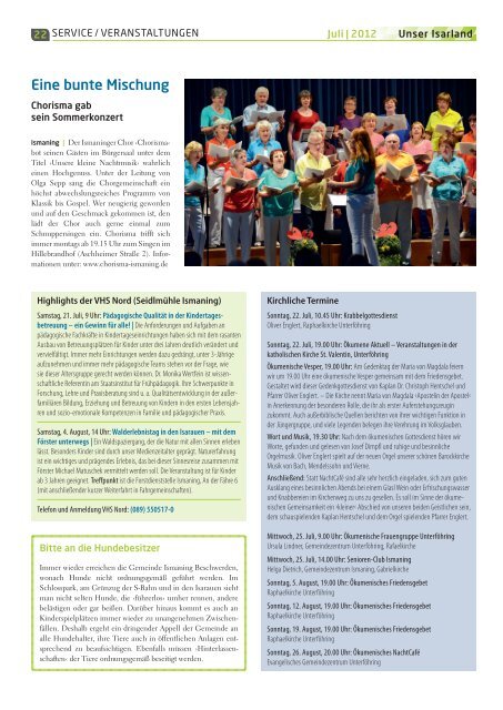 Ausgabe Juli 2012 - reba-werbeagentur.de