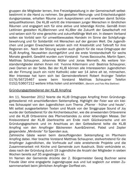 Pfarrbrief Advent/Weihnachten 2012 - Katholischer Pfarrverband ...