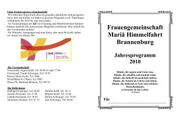 Frauengemeinschaft Mariä Himmelfahrt Brannenburg - Pfarrverband ...