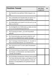 Checkliste: Fassade - handelswissen.de