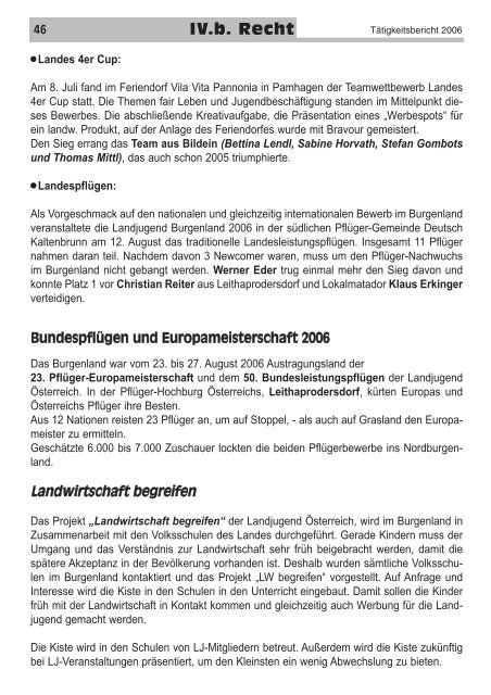 Taetigkeitsbericht 2006.pdf - Landwirtschaftskammer Burgenland