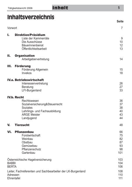 Taetigkeitsbericht 2006.pdf - Landwirtschaftskammer Burgenland