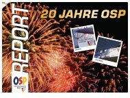 20 JAHRE OSP - OSP Bayern