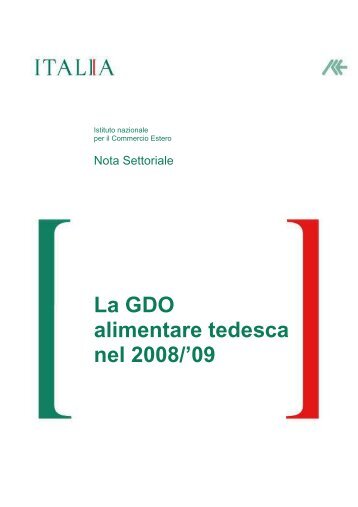 La GDO alimentare tedesca nel 2008/2009 - Ice