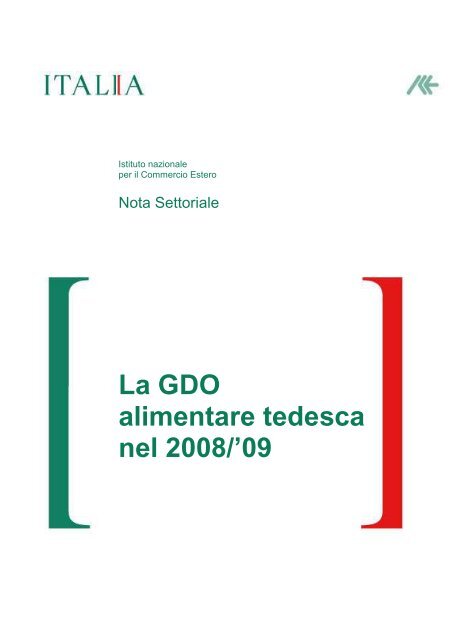La GDO alimentare tedesca nel 2008/2009 - Ice