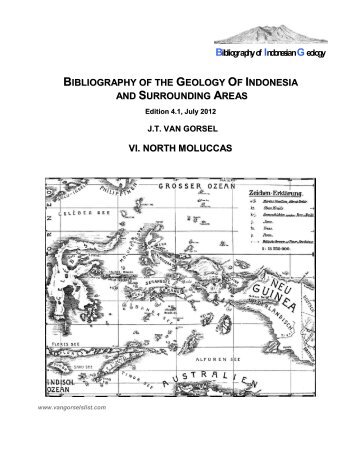 bibliography of the geology of indonesia and surrounding areas