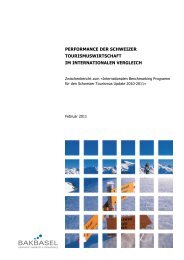 PERFORMANCE DER SCHWEIZER ... - BAK Basel Economics