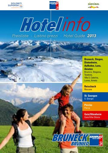 Catalogo alloggi 2012-2013 (PDF 3,5 MB - Bruneck/Brunico