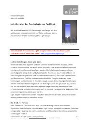 Presseinformation - Light Insight