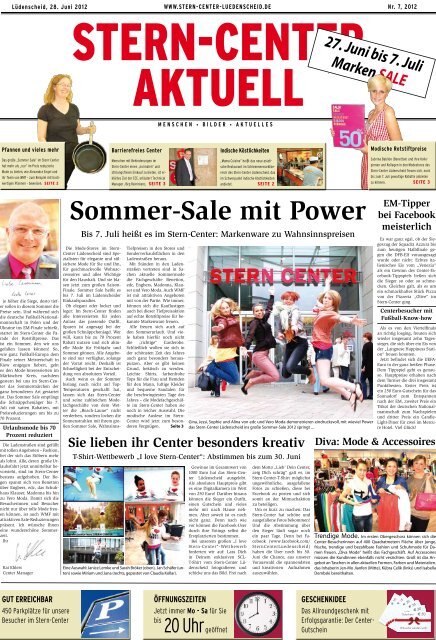 Sommer-Sale mit Power - Stern-Center, Lüdenscheid