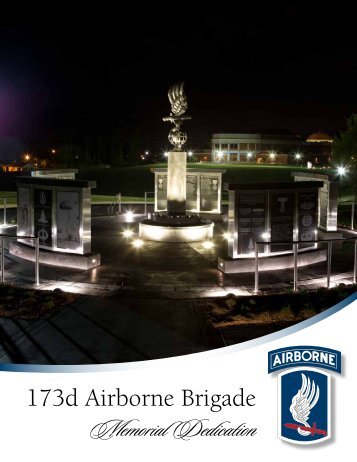 173d Airborne Brigade Memorial Dedication