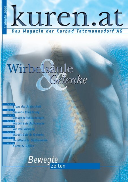 Das Magazin der Kurbad Tatzmannsdorf AG