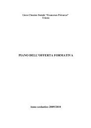 PIANO DELL'OFFERTA FORMATIVA - Liceo Petrarca