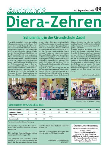 Amtsblatt 09/2011 - Diera-Zehren