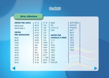 5-Arto inferiore - Ortopedia Paoletti