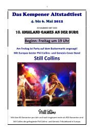 und Genesis-Cover Band Still Collins - Kempen