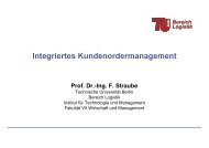 Integriertes Kundenordermanagement - Bereich Logistik - TU Berlin