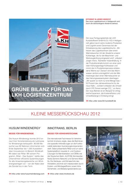 BeTop 2/2012 - Das Markenmagazin der Friedhelm Loh - Rittal