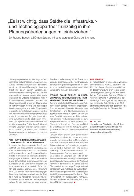 BeTop 2/2012 - Das Markenmagazin der Friedhelm Loh - Rittal