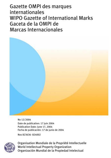 Gazette OMPI des marques internationales / WIPO Gazette - World