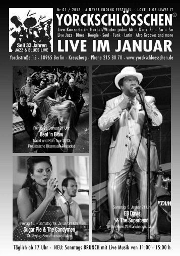 LIVE IM JANUAR - Yorckschlösschen