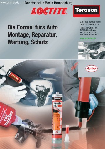 Loctite Teroson Automotive - Webshop - GaFa Tec Handels GmbH