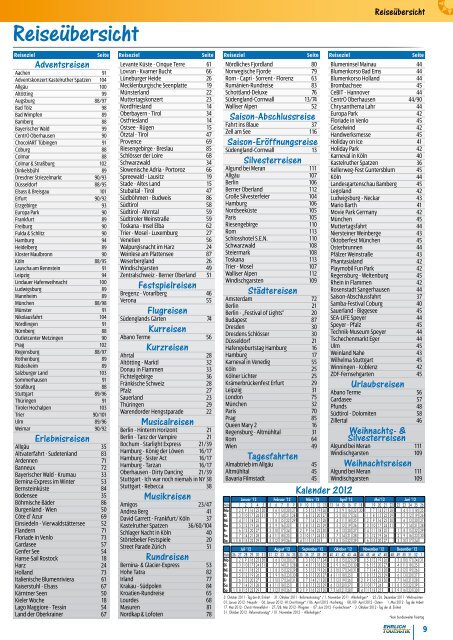 Jahresprogramm 2012 - Ehrlich Touristik