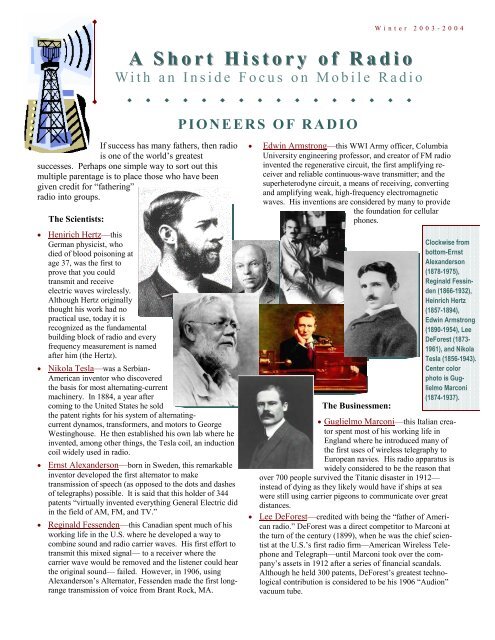 A Short History of Radio - FCC