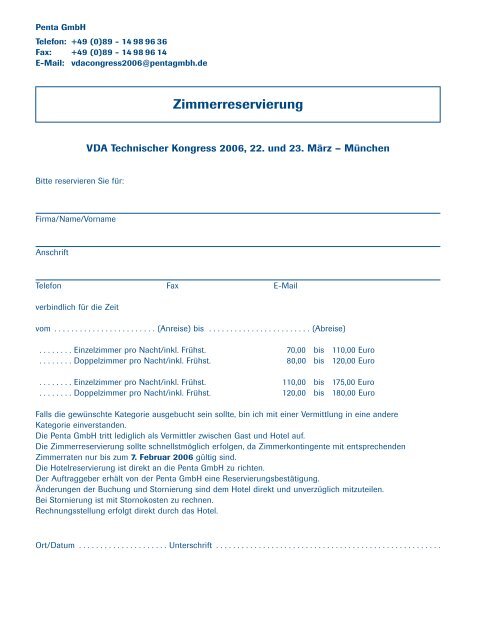 Programm Technischer Kongress 2006 [PDF-Datei, 402 ... - beim VDA