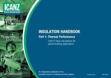 INSULATION HANDBOOK Part 1: Thermal Performance - icanz