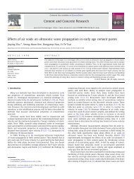 Effects of air voids on ultrasonic wave propagation in early age ...