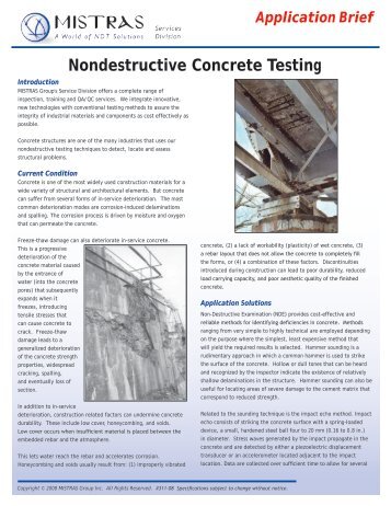 Nondestructive Concrete Testing - MISTRAS Group, Inc.