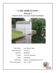 -- LAKE SHIRLEY DAM -- PHASE I - Lunenburg