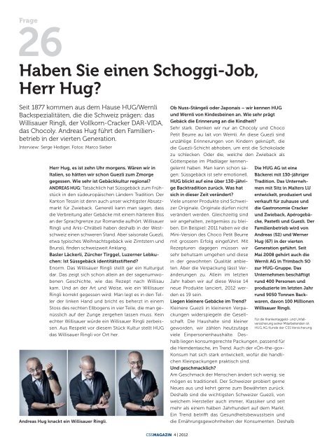 CSS Magazin 04/2012 - CSS Versicherung